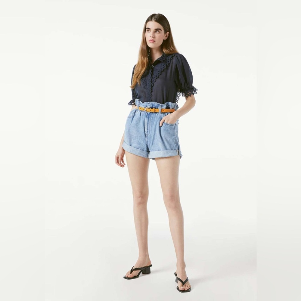 FRAME Elastic Waist Short in Meridian size M